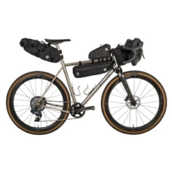 Borsa Orizzontale Al Telaio Bikepacking AGU VENTURE 3litri Nera HI-VIS -Elitee Negozio borsa orizzontale al telaio bikepacking agu venture 3litri nera hi vis 4