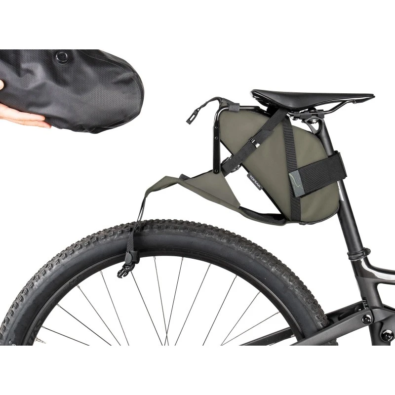 Borsa Posteriore Sottosella Bikepacking TOPEAK BACKLOADER X 10L Impermeabile 5 Borsa Posteriore Sottosella Bikepacking TOPEAK BACKLOADER X 10L Impermeabile - immagine 3